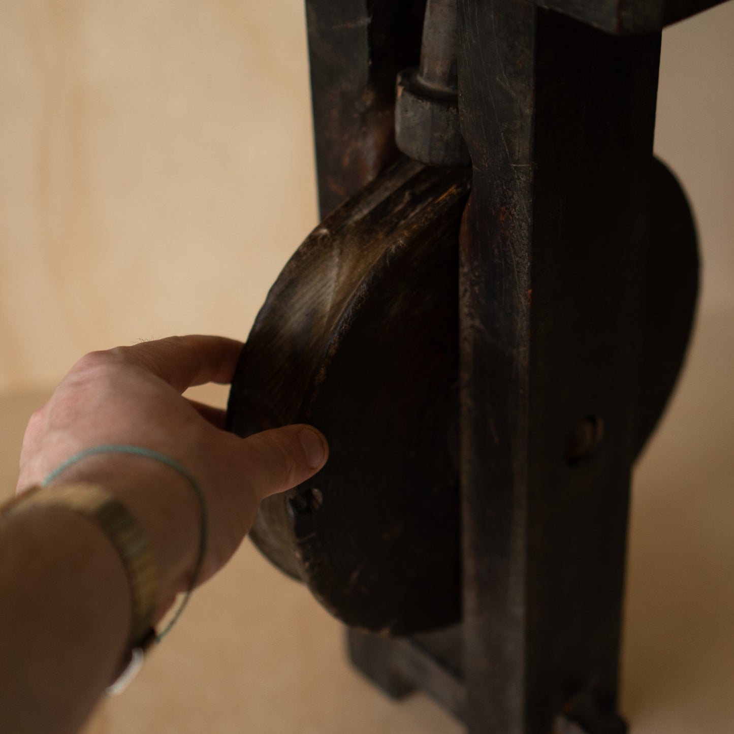 Antique Japanese Well Pulley wheel Ido Kassha