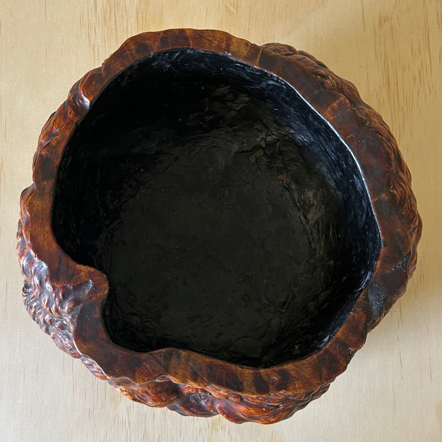 Antique Japanese Carved Root Bowl