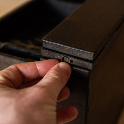 Vintage Japanese Rosewood Haribako Sewing Box