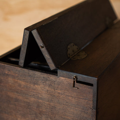 Vintage Japanese Rosewood Haribako Sewing Box