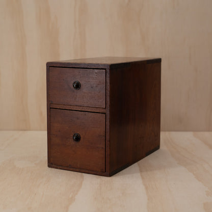 Antique Japanese small 2 drawer box Ko - Bako
