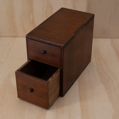Antique Japanese small 2 drawer box Ko - Bako