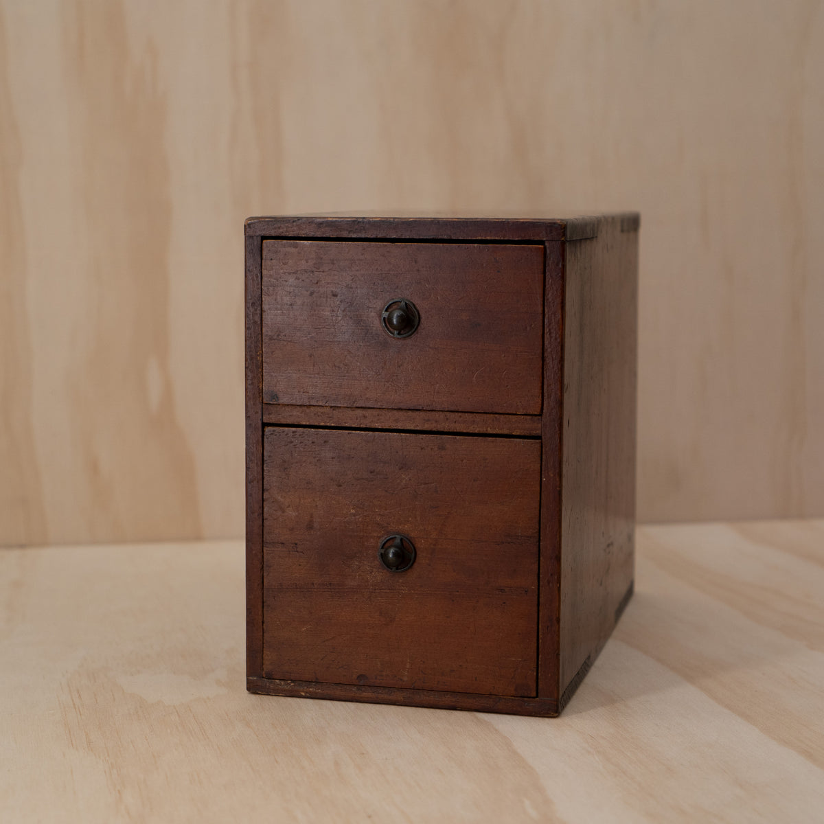 Antique Japanese small 2 drawer box Ko - Bako