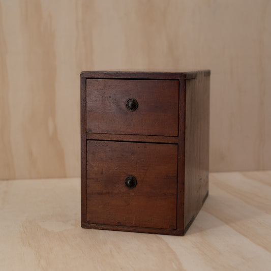Antique Japanese small 2 drawer box Ko - Bako