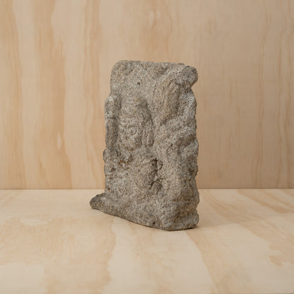 Antique Japanese Carved Stone Fudo Myoo relief sculpture