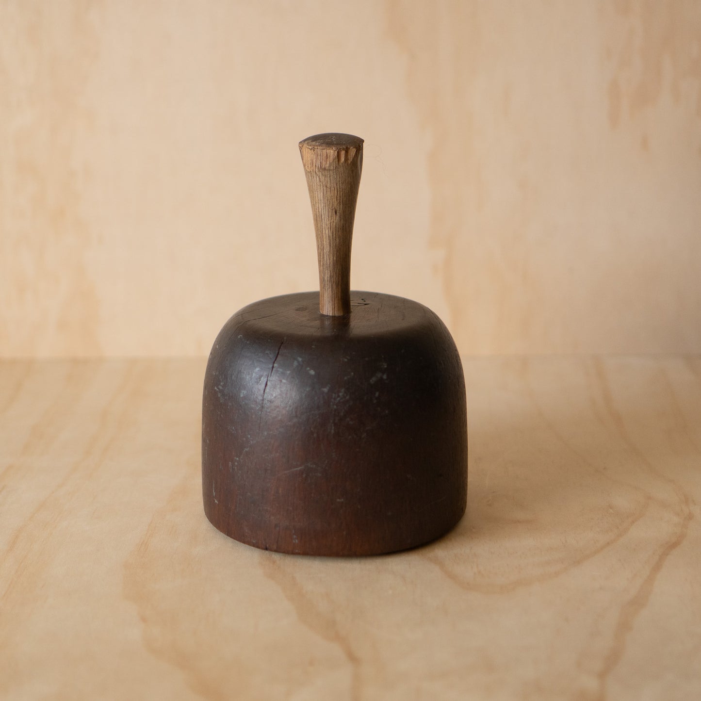 Antique Japanese Wooden Straw Hammer - Tataki