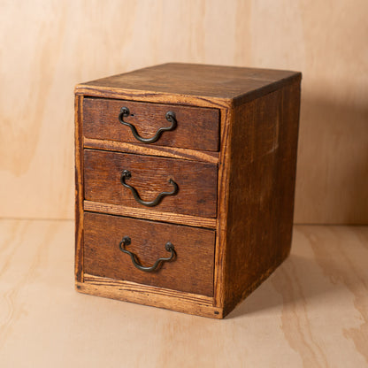 Antique Japanese 3 Drawer Cedar Wood - Ko Dansu Chest