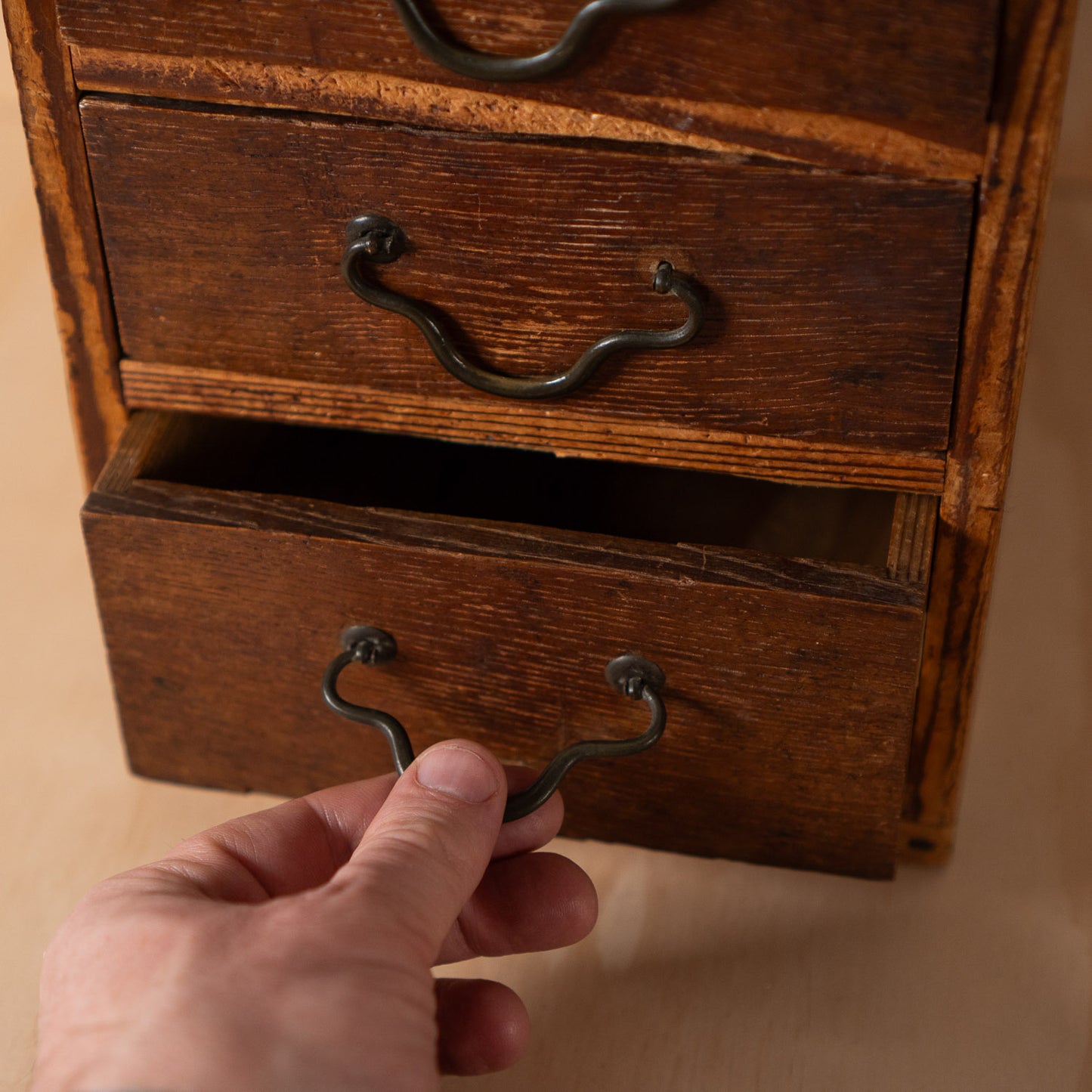 Antique Japanese 3 Drawer Cedar Wood - Ko Dansu Chest