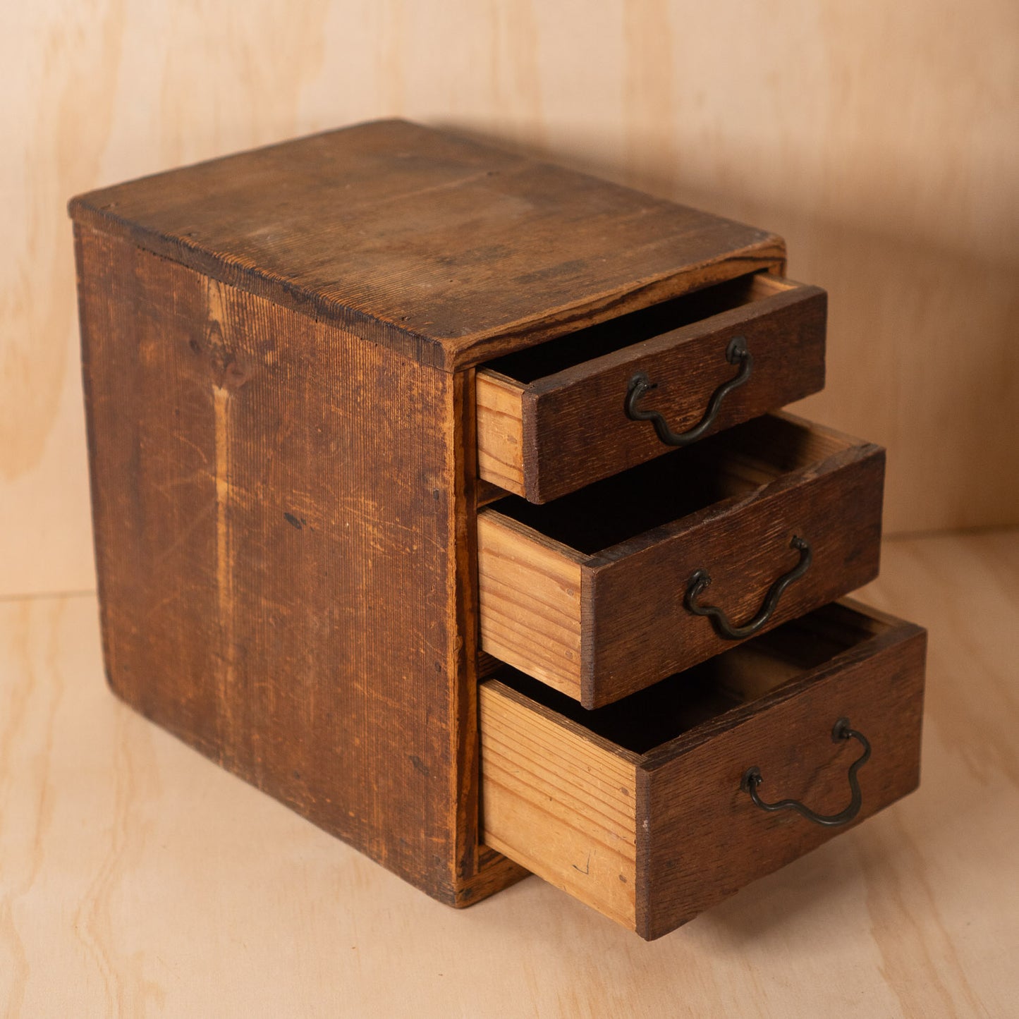Antique Japanese 3 Drawer Cedar Wood - Ko Dansu Chest