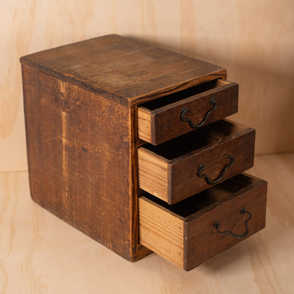 Antique Japanese 3 Drawer Cedar Wood - Ko Dansu Chest