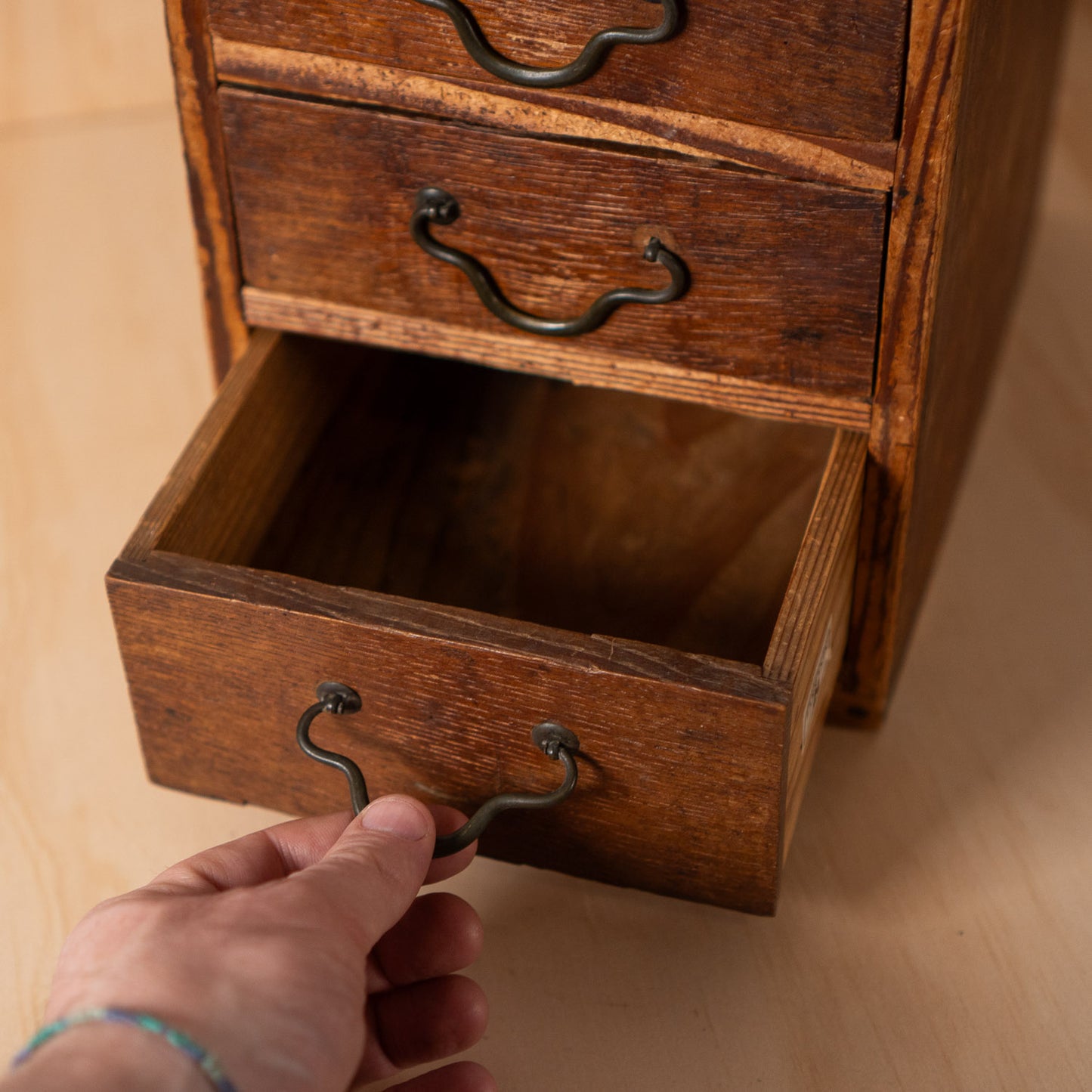 Antique Japanese 3 Drawer Cedar Wood - Ko Dansu Chest