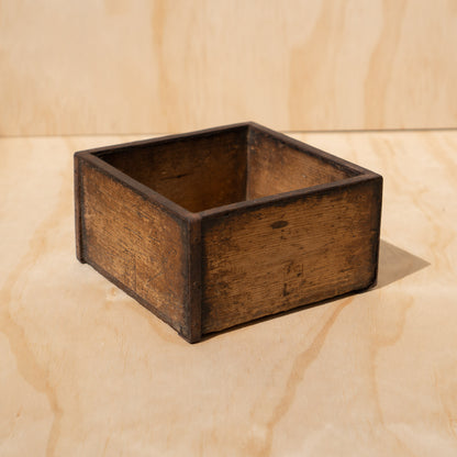 Antique Japanese Wood and Iron Masu Box Rice Measure - gogomasu