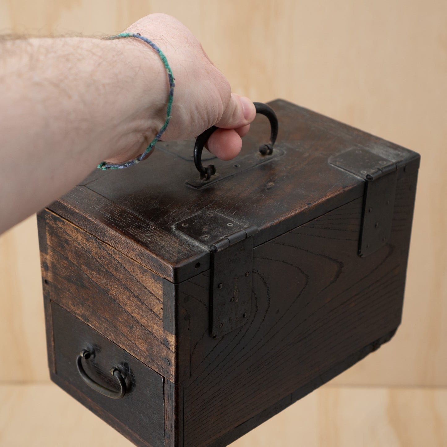 Antique Japanese small suzuribako calligraphy box