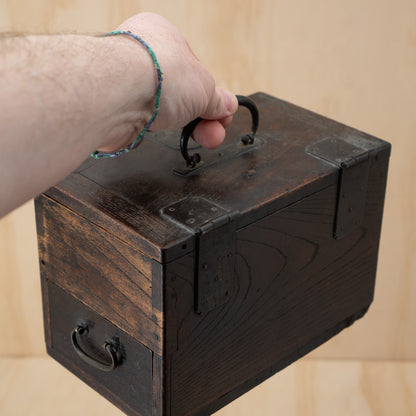 Antique Japanese small suzuribako calligraphy box