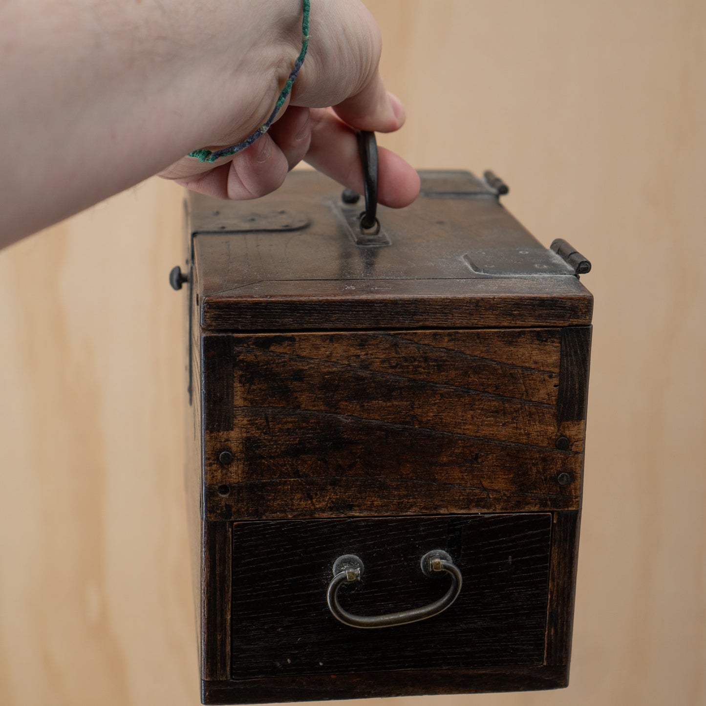 Antique Japanese small suzuribako calligraphy box