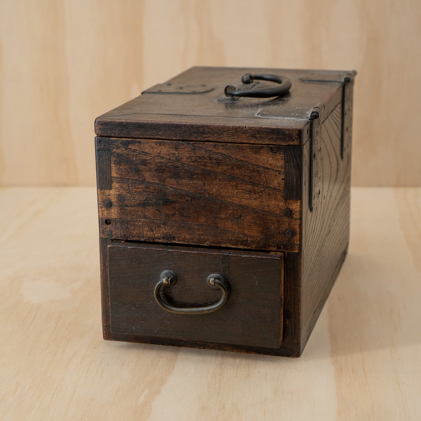 Antique Japanese small suzuribako calligraphy box