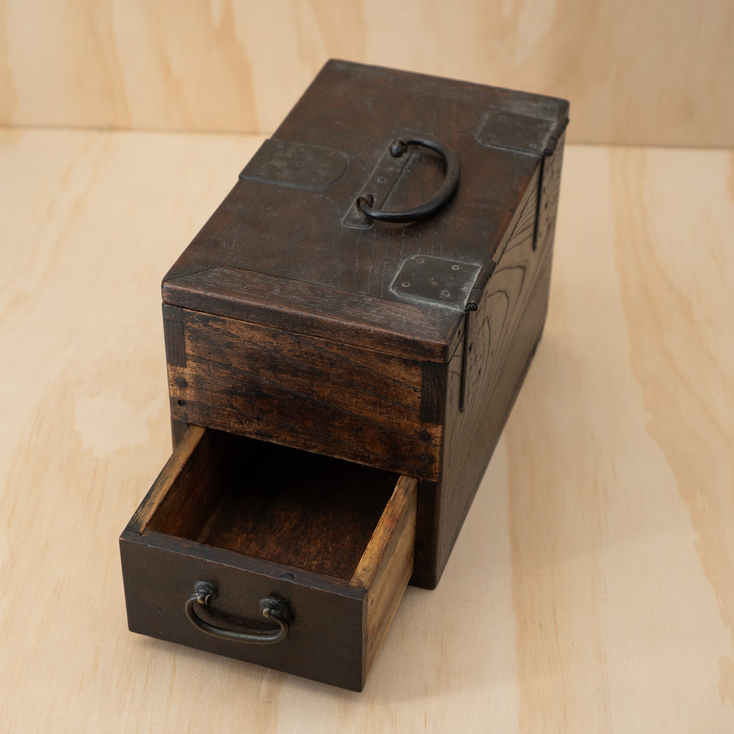 Antique Japanese small suzuribako calligraphy box