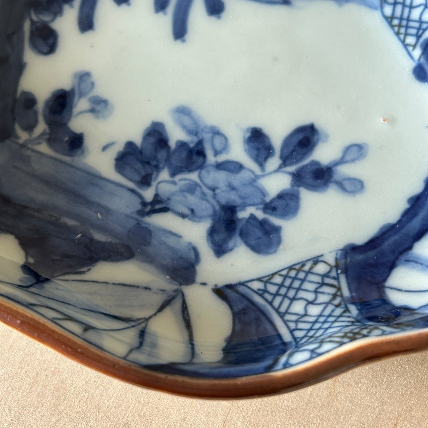 Antique Japanese Blue and white Imari Sushi Plate