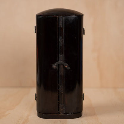 Antique Japanese Portable Shrine with standing buddha -Zushi