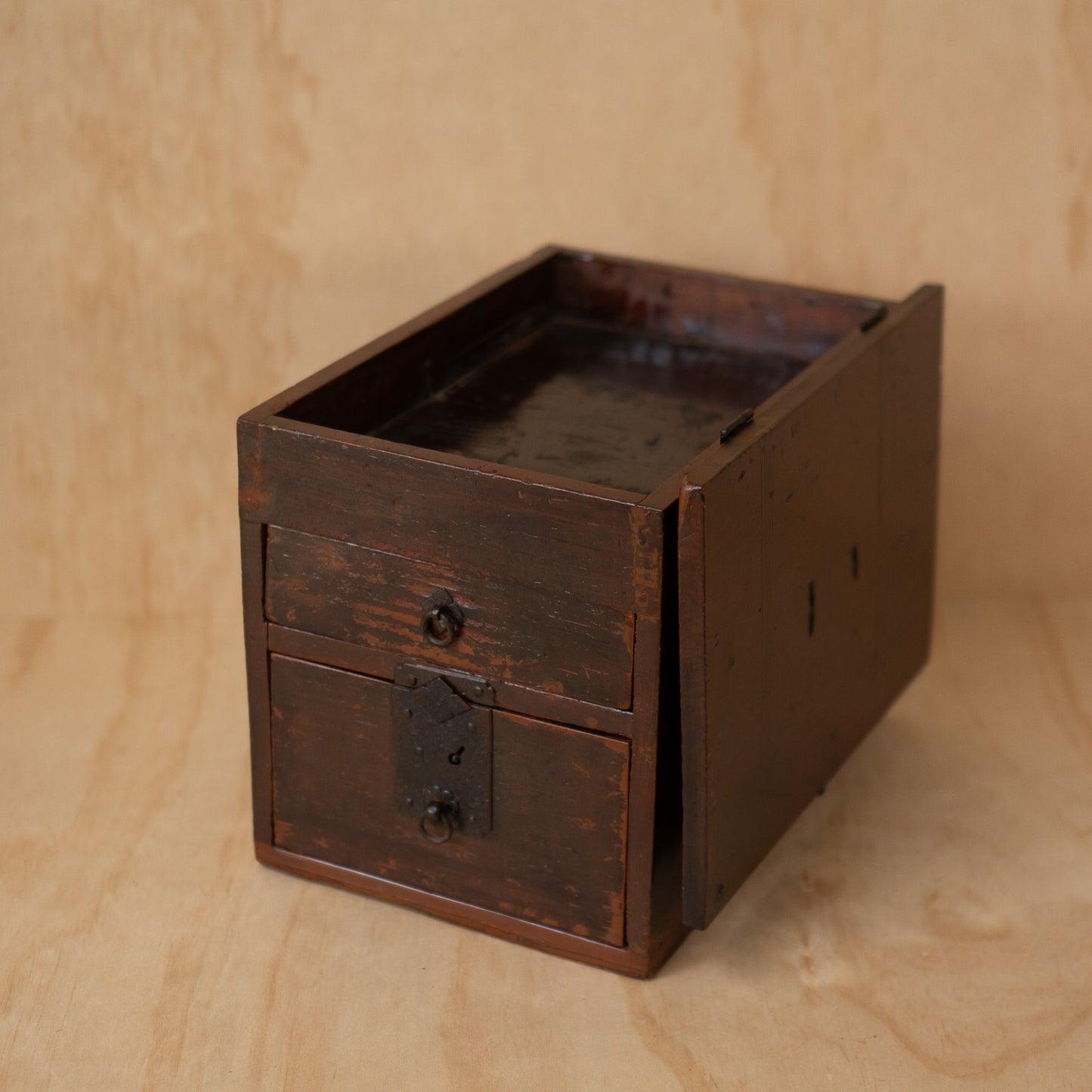 Antique Japanese Suzuri Bako Calligraphy Box