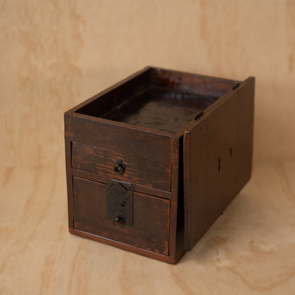 Antique Japanese Suzuri Bako Calligraphy Box