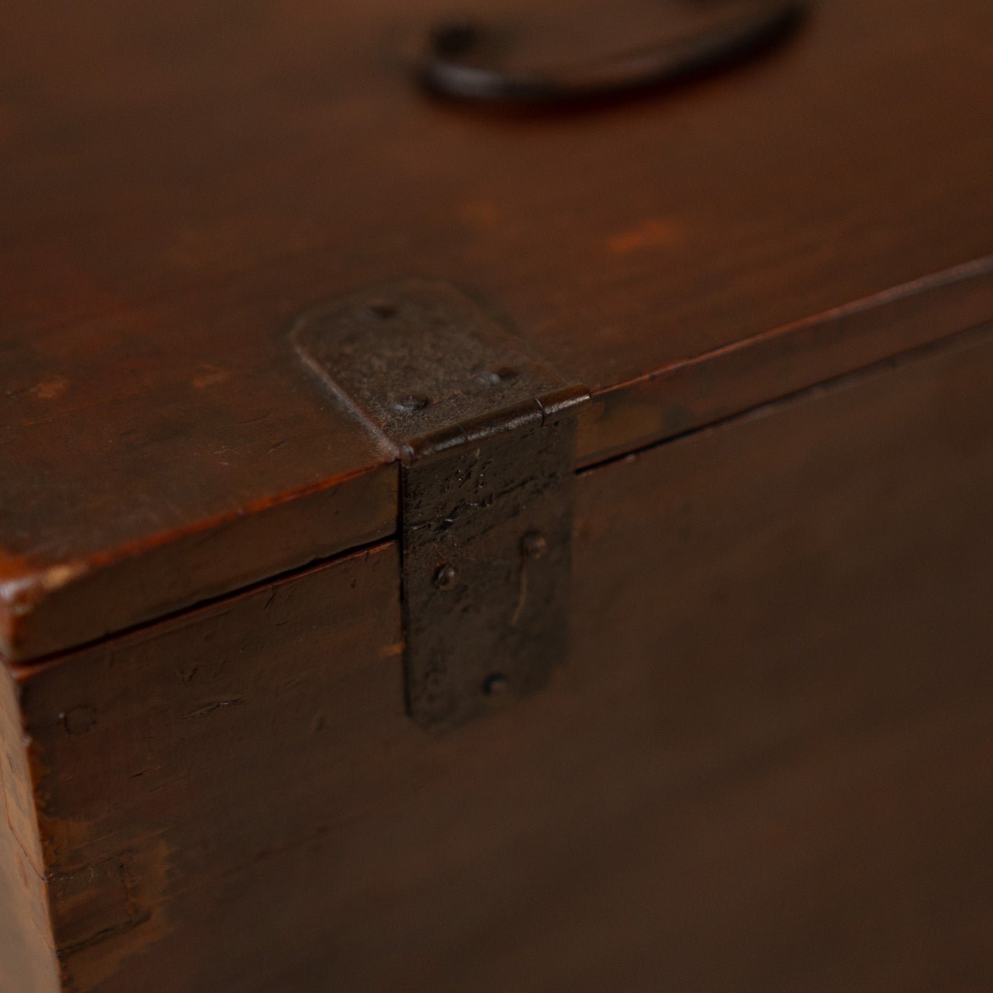 Antique Japanese Suzuri Bako Calligraphy Box