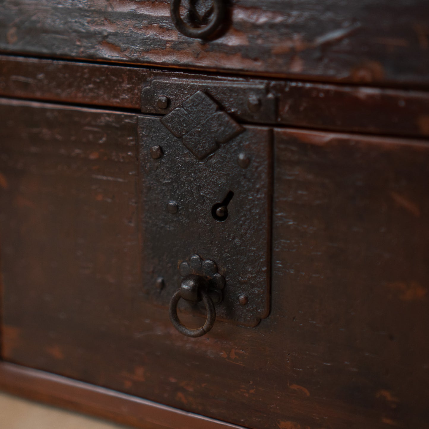 Antique Japanese Suzuri Bako Calligraphy Box