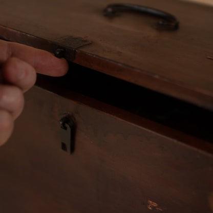 Antique Japanese Suzuri Bako Calligraphy Box