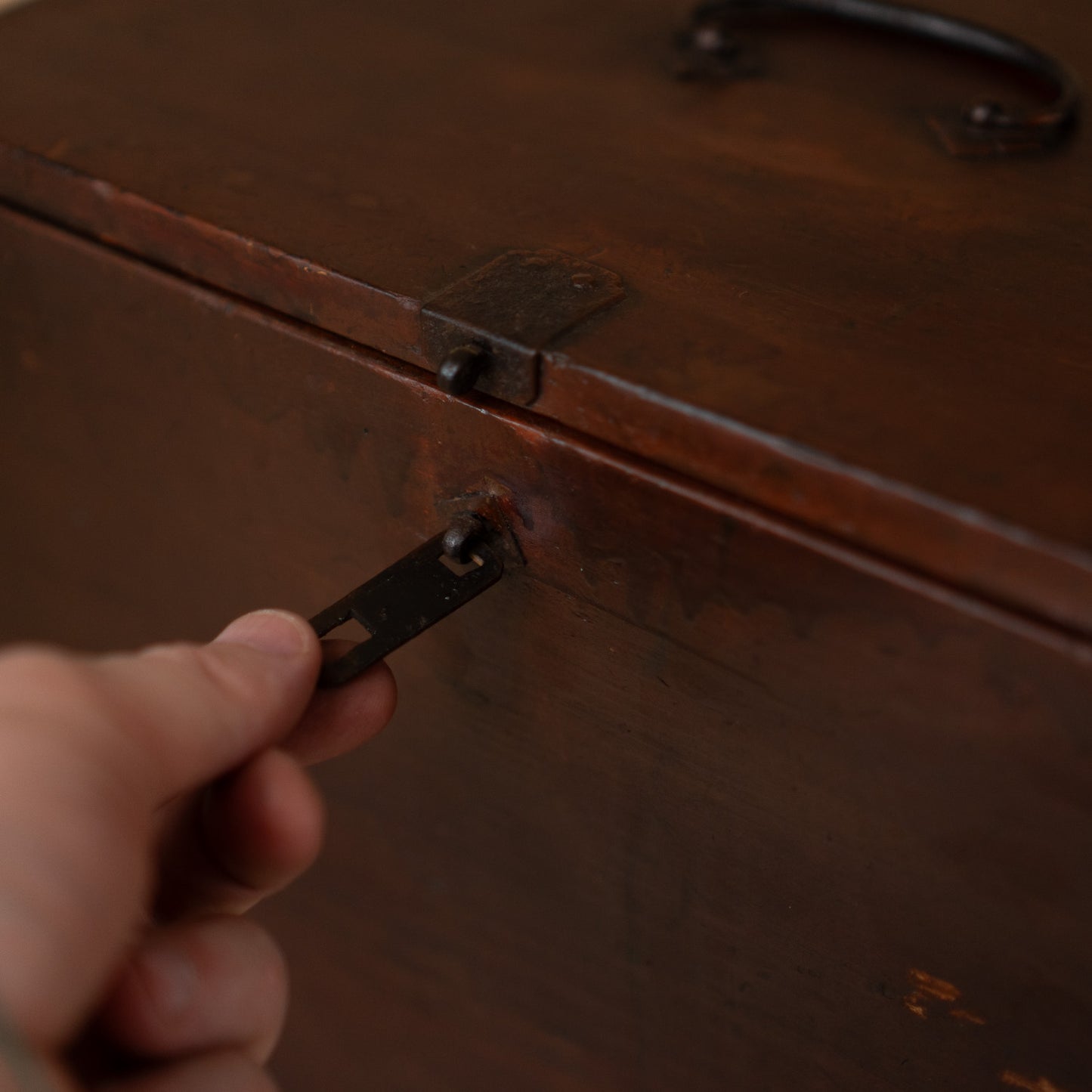 Antique Japanese Suzuri Bako Calligraphy Box