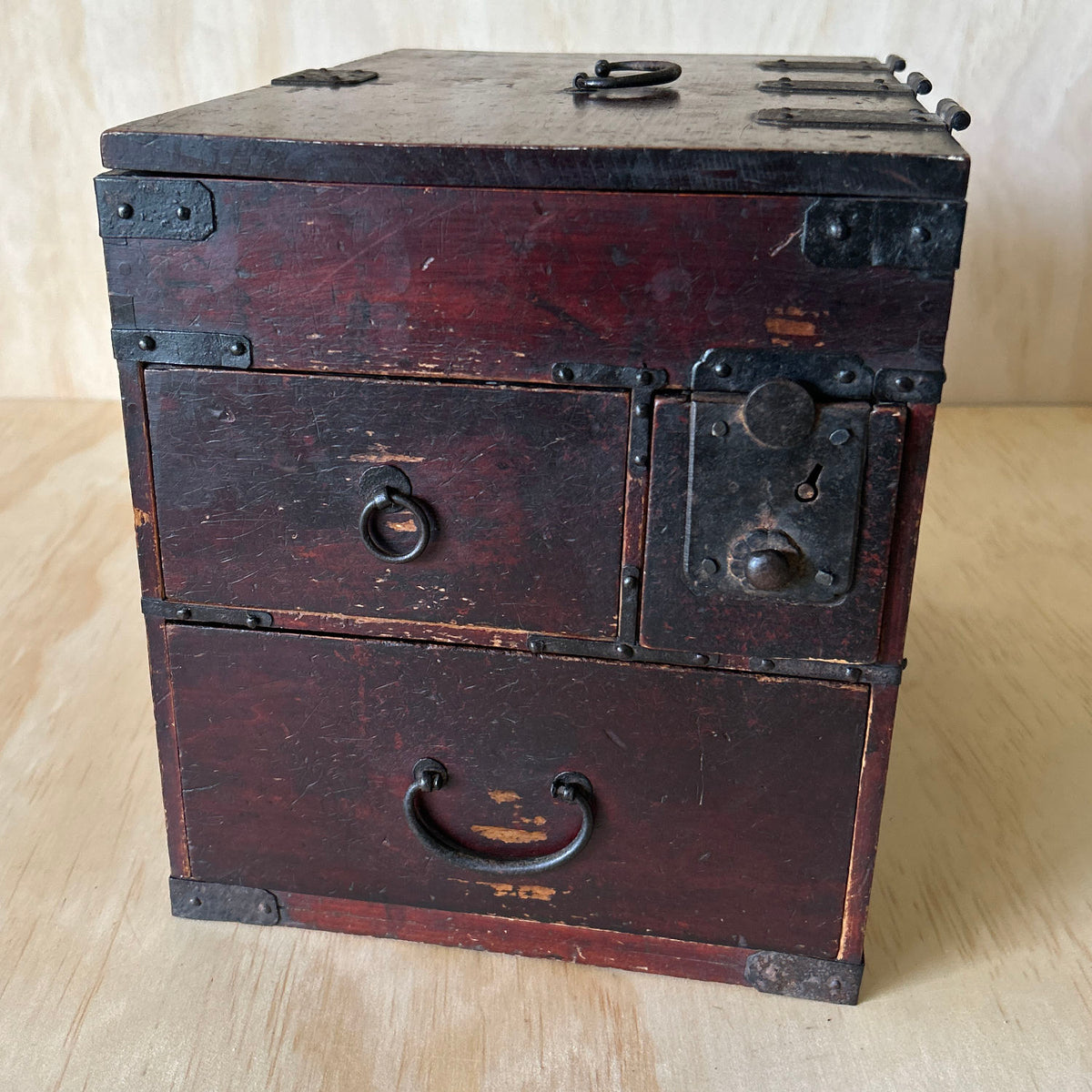 Antique 3 Drawer Japanese Suzuri Bako Calligraphy Box – Kanso House