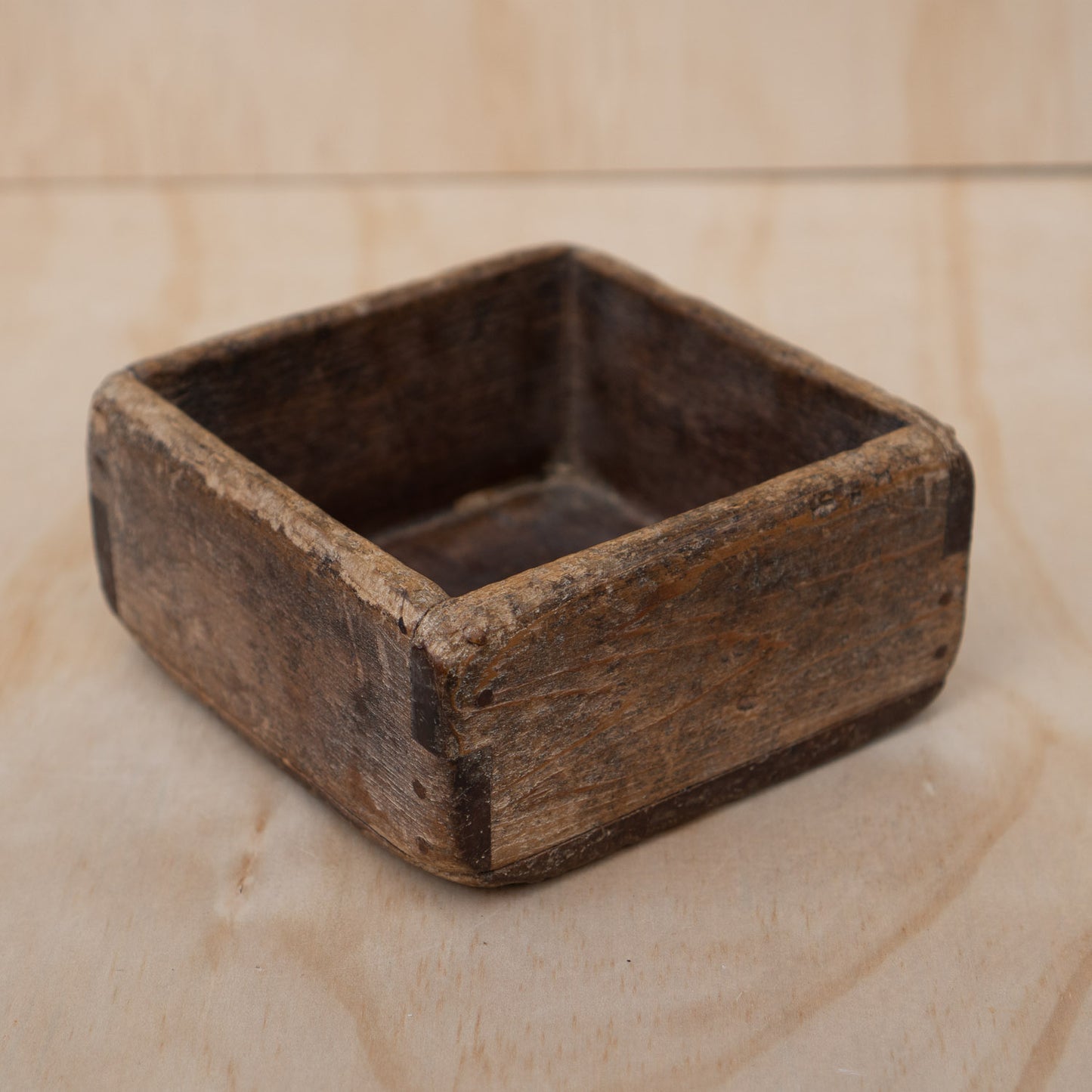 Antique Japanese Wood Masu Box Rice Measure