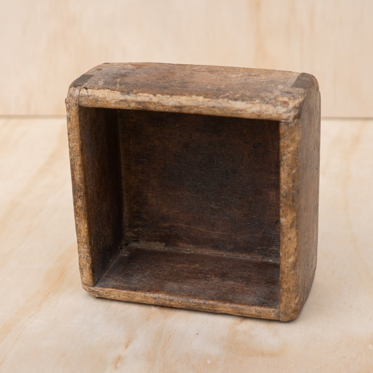 Antique Japanese Wood Masu Box Rice Measure