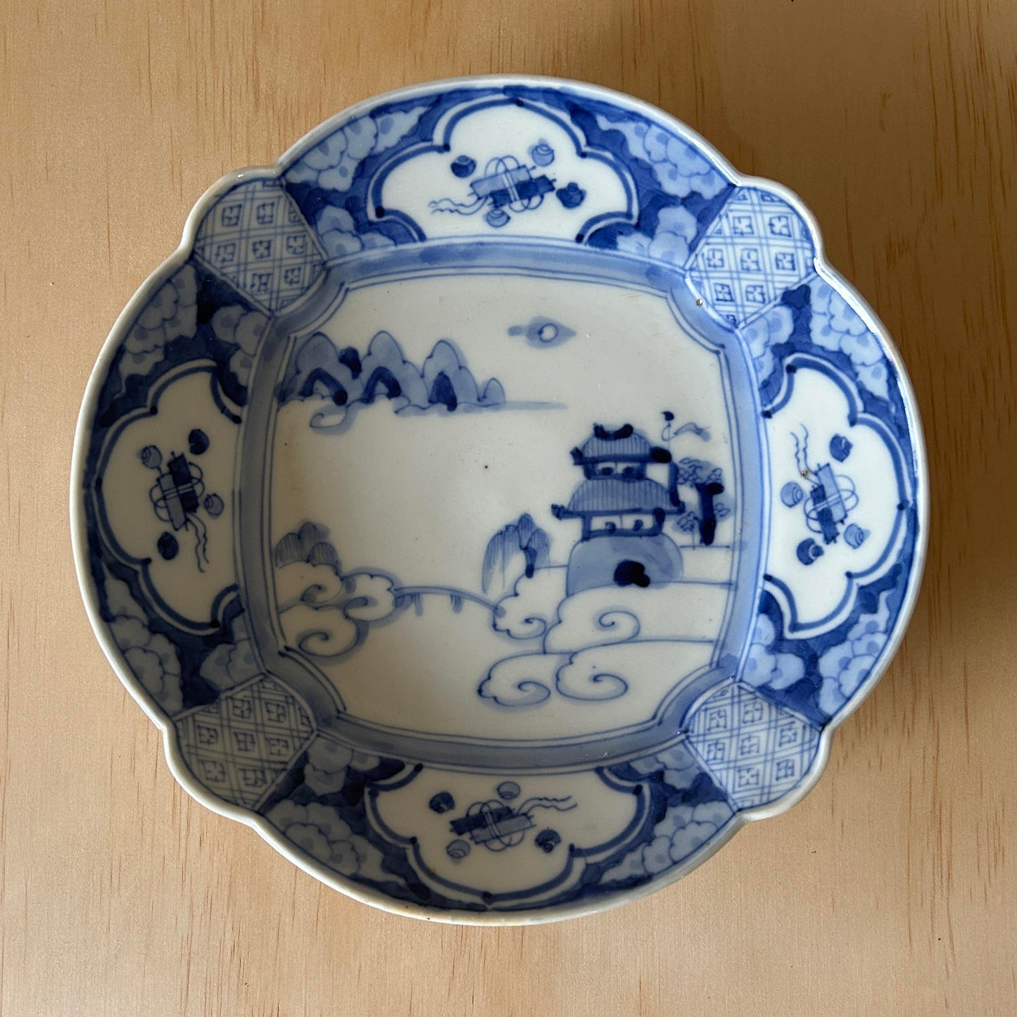 Antique Arita porcelain Blue and White Plate