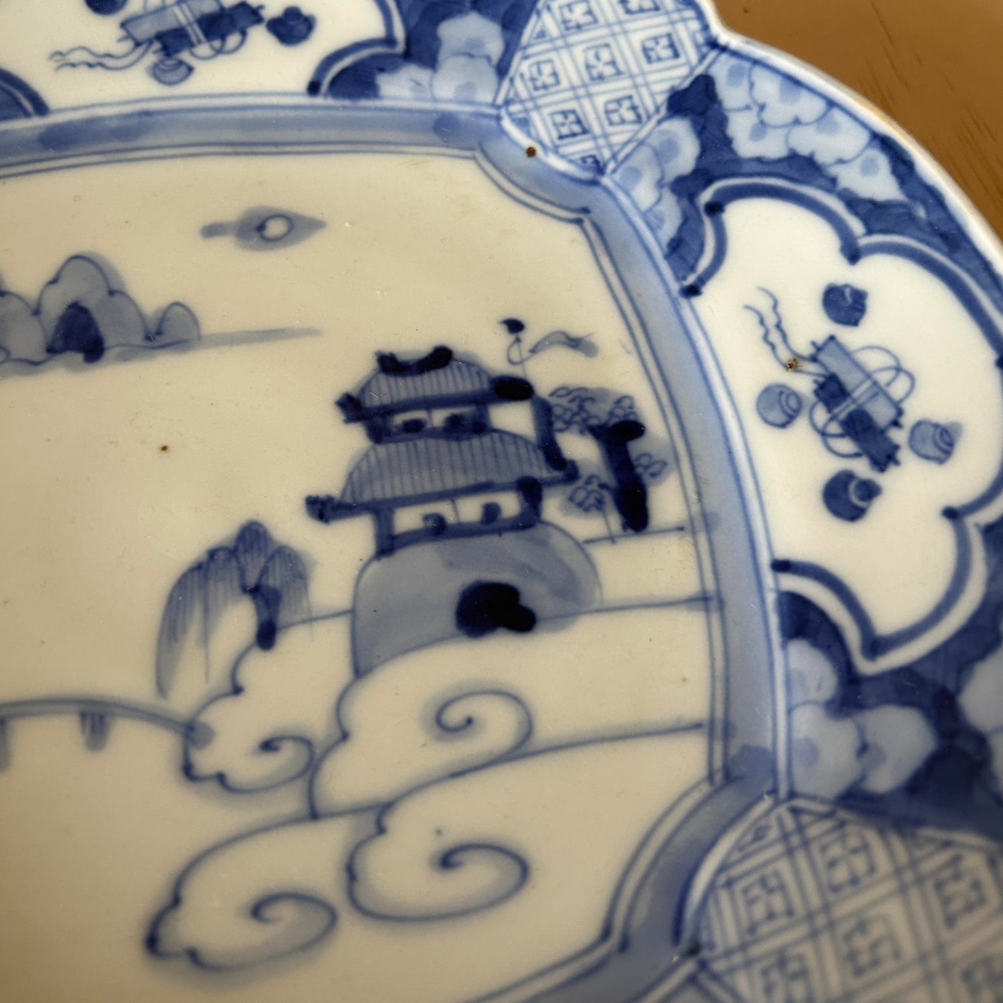 Antique Arita porcelain Blue and White Plate