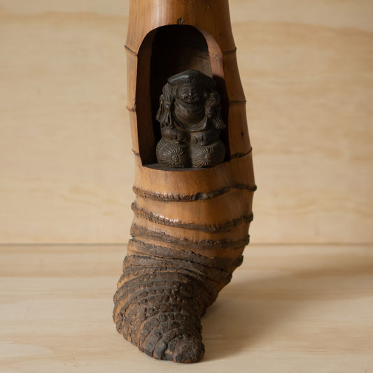 Vintage Japanese Bamboo Root Ikebana Vase