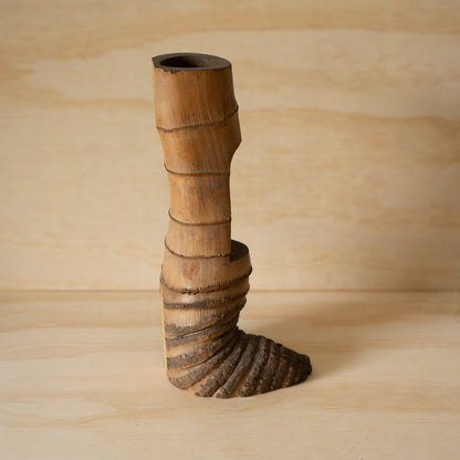Vintage Japanese Bamboo Root Ikebana Vase