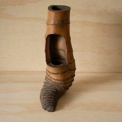 Vintage Japanese Bamboo Root Ikebana Vase