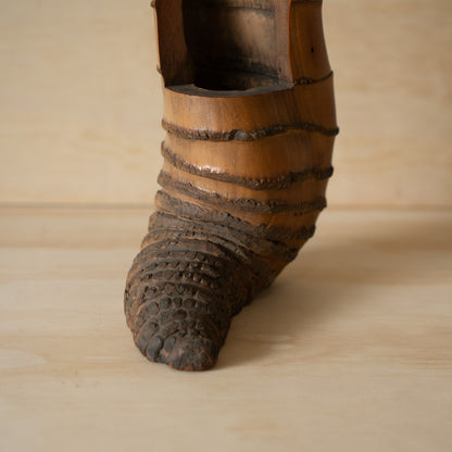 Vintage Japanese Bamboo Root Ikebana Vase