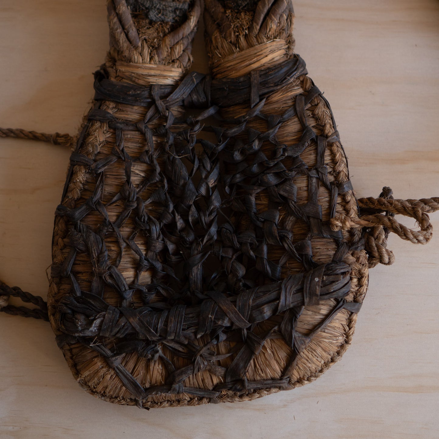 Antique Japanese Bandori Backpack wall hanging