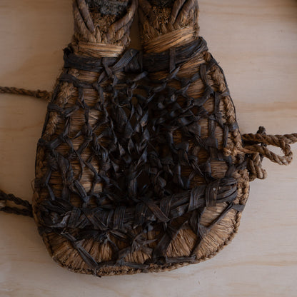 Antique Japanese Bandori Backpack wall hanging