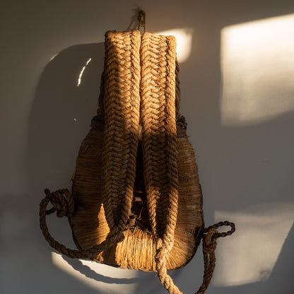 Antique Japanese Bandori Backpack wall hanging