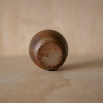 Vintage Japanese Bizen Ceramic Tokkuri Sake Bottle or Vase