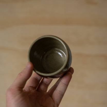 Vintage Japanese Tenmoku glazed Mashiko ware Tea cup - Shoji Hamada Style