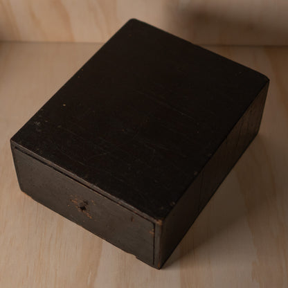 Antique Meiji period Japanese Black lacquer Medicine box