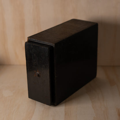 Antique Meiji period Japanese Black lacquer Medicine box