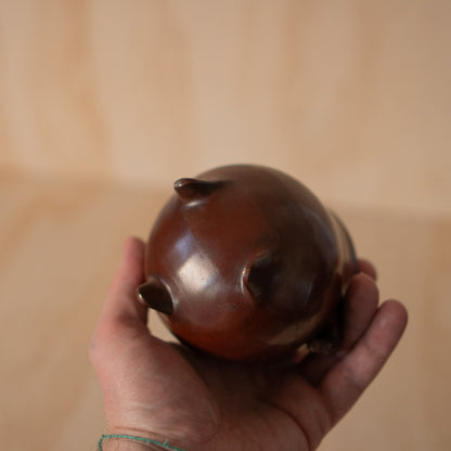 Vintage Japanese Bronze Koro Incense Burner - archaic style