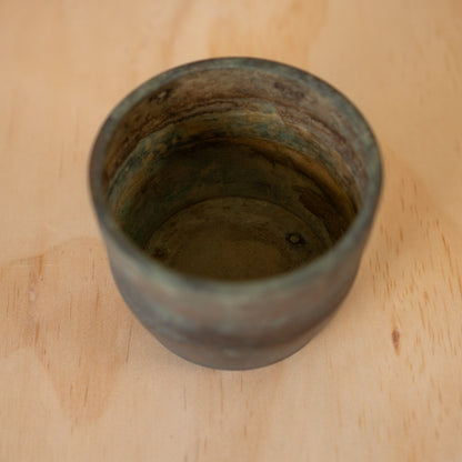Antique Japanese patinated Bronze Koro Incense Burner