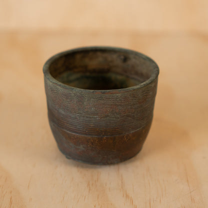 Antique Japanese patinated Bronze Koro Incense Burner
