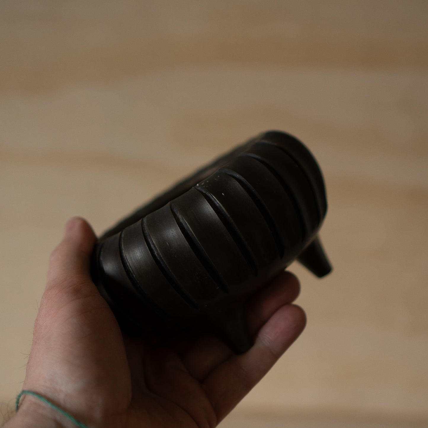 Vintage Japanese Bronze fluted Koro Shrine Incense burner