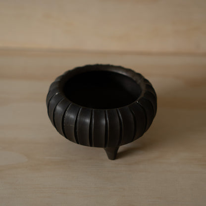 Vintage Japanese Bronze fluted Koro Shrine Incense burner